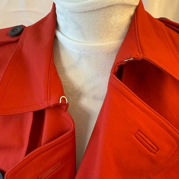 Hobbs London Women's Red/orange Trench Coat size 8 EXCELLENT CONDITION - Picture 10 of 16